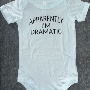 Bella Canvas Light Blue Bodysuit - 'Apparently I'm Dramatic'